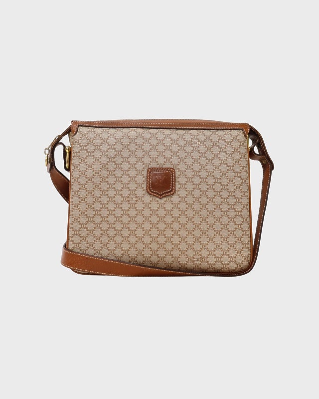 CELINE マカダム柄ブラゾン刻印ショルダーバッグ | Hedy
