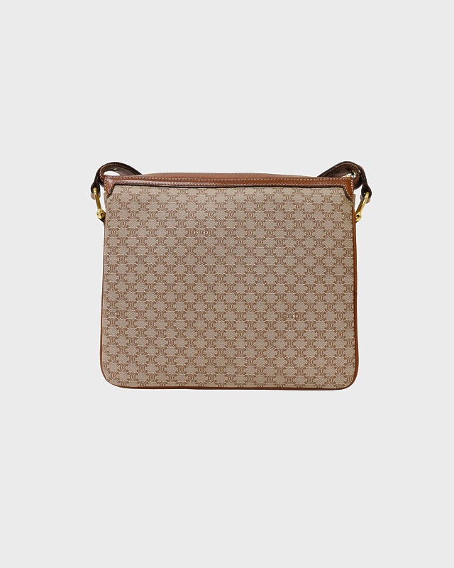 CELINE マカダム柄ブラゾン刻印ショルダーバッグ | Hedy
