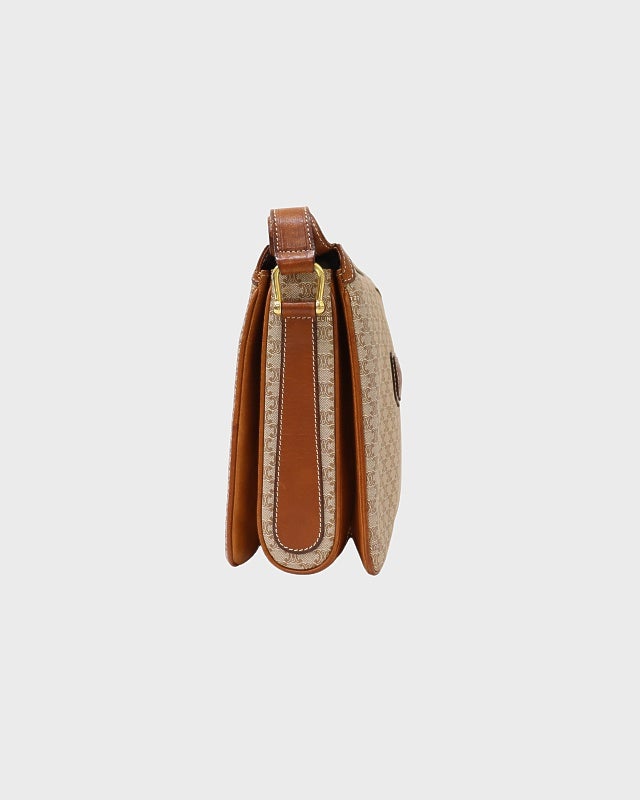 ⭐︎セリーヌ　ディフュージョン⭐︎マカダム柄＊ショルダーバッグ＊レア CELINE マカダム柄ブラゾン刻印ショルダーバッグ | Hedy