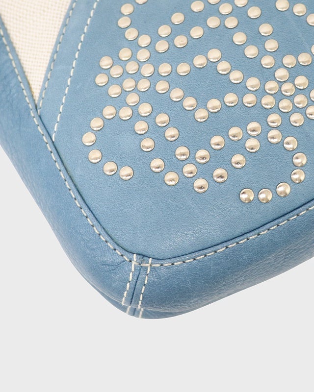 LOEWE アナグラムスタッズキャンバスワンショルダーバッグ | Hedy