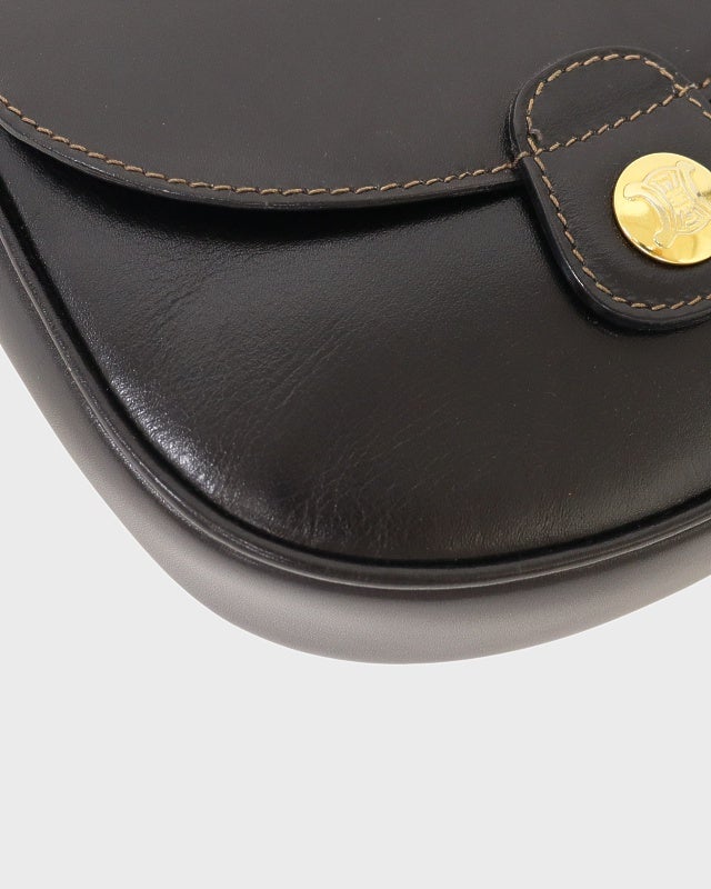 CELINE トリオンフ金具レザーショルダーバッグ | Hedy