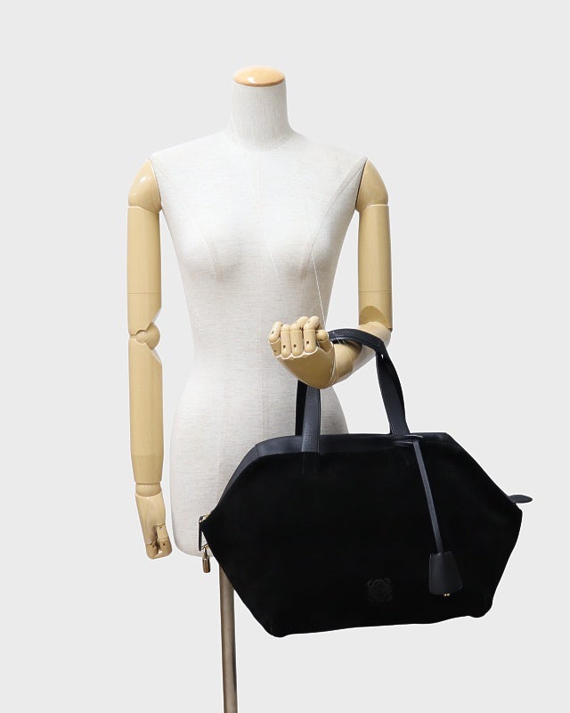 LOEWE オリガミ スエードハンドバッグ | Hedy