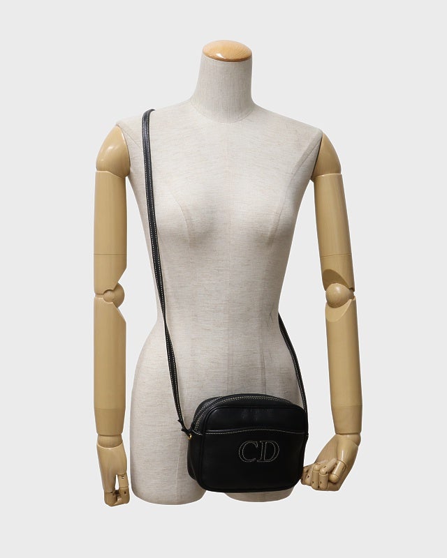 DIOR CDステッチレザーショルダーバッグ | Hedy
