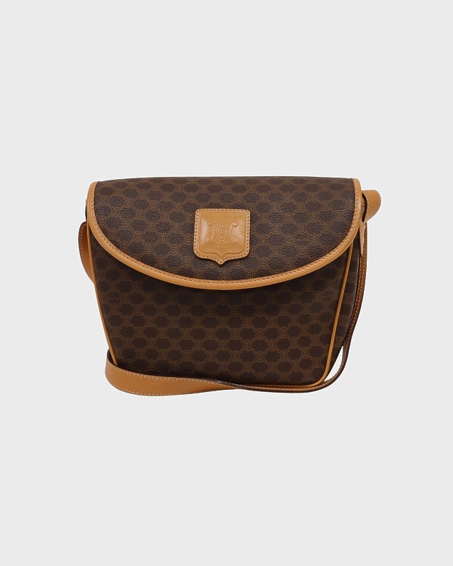 CELINE マカダム柄ブラゾン刻印ショルダーバッグ | Hedy