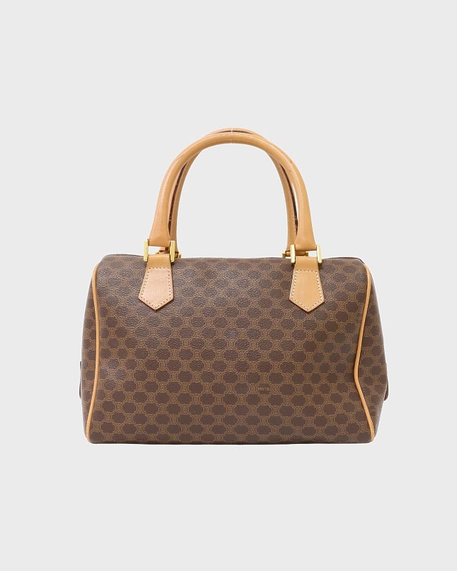 CELINE マカダム柄ブラゾン刻印2Wayボストンバッグ | Hedy