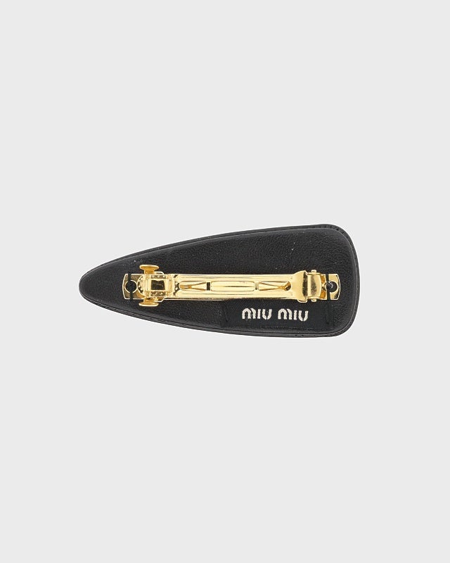 miu miu パテントレザー ヘアクリップ | Hedy