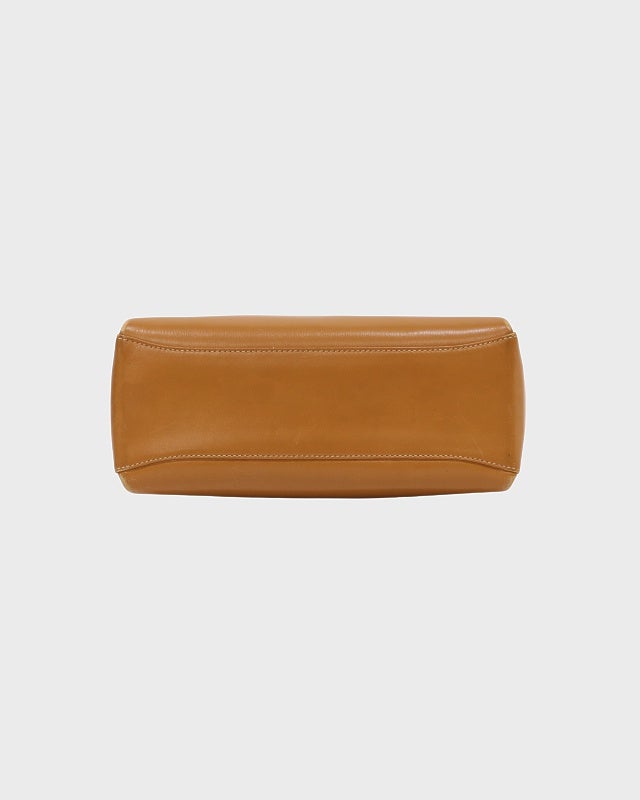 GUCCI バンブーターンロックレザーハンドバッグ | Hedy