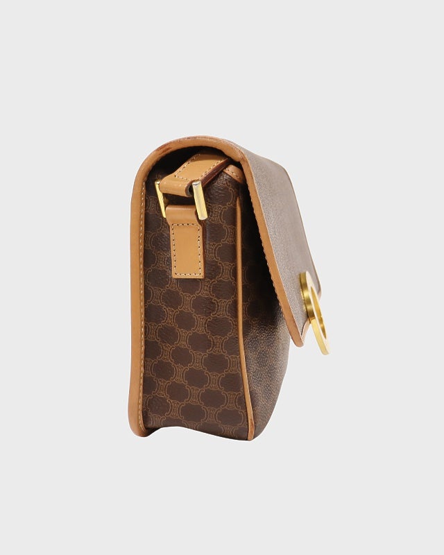 CELINE マカダム柄サークルロゴショルダーバッグ | Hedy