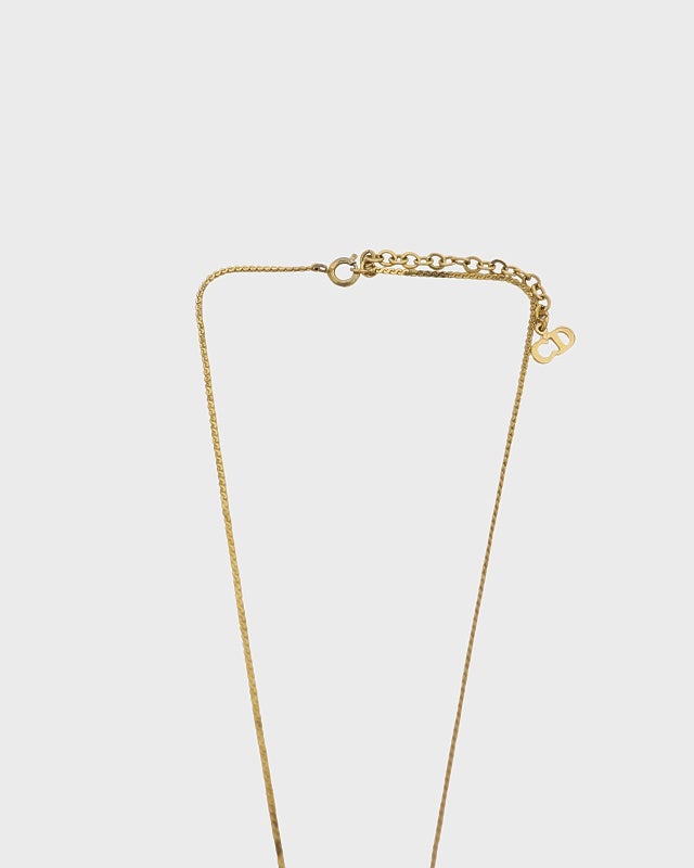 DIOR CDラインストーンネックレス | Hedy