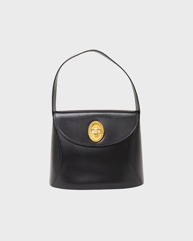DIOR CDターンロックレザーハンドバッグ | Hedy