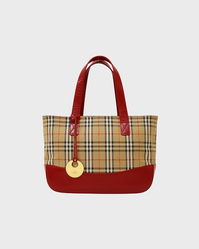 正規品Burberryチェック柄 ヘアバンド（巾着付き） BURBERRY チェック柄ハンドバッグ | Hedy