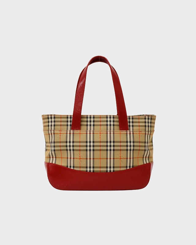 BURBERRY チェック柄ハンドバッグ | Hedy