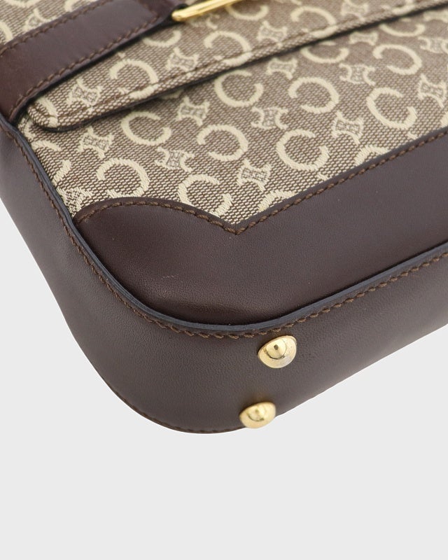 CELINE Cマカダム柄ロゴ金具ショルダーバッグ | Hedy