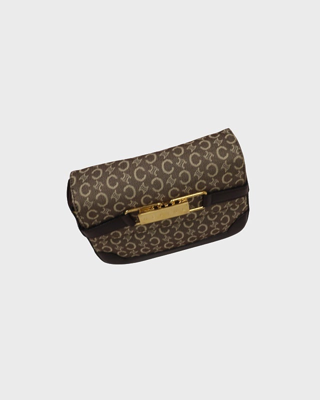 CELINE Cマカダム柄ロゴ金具ショルダーバッグ | Hedy