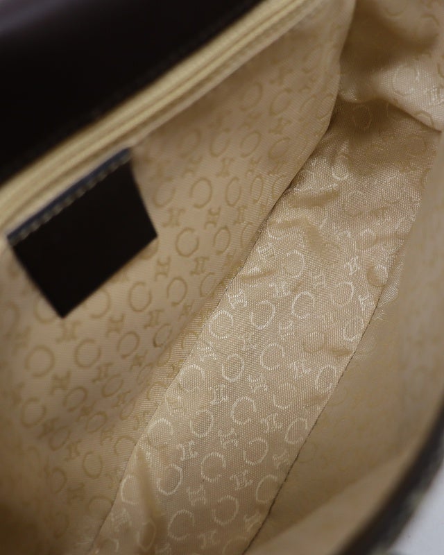 CELINE Cマカダム柄ロゴ金具ショルダーバッグ | Hedy