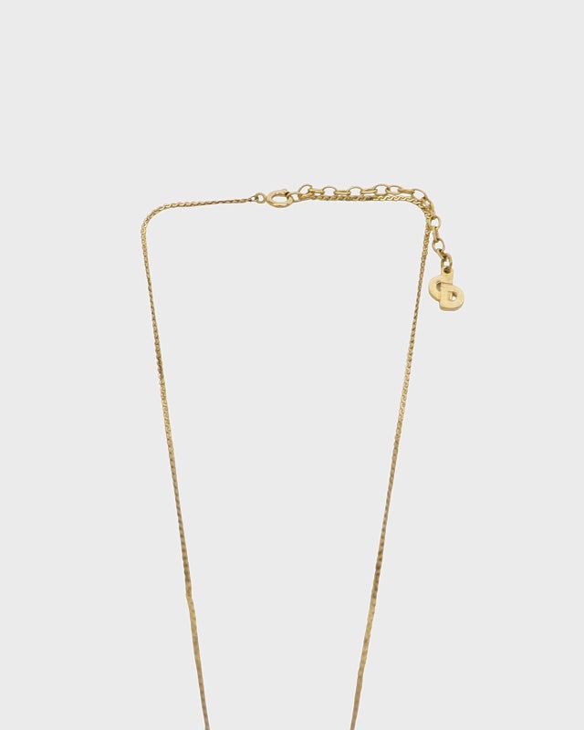 DIOR CDラインストーンネックレス | Hedy