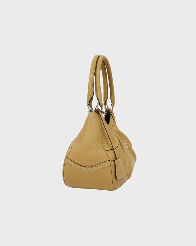PRADA ロゴ金具レザーハンドバッグ | Hedy
