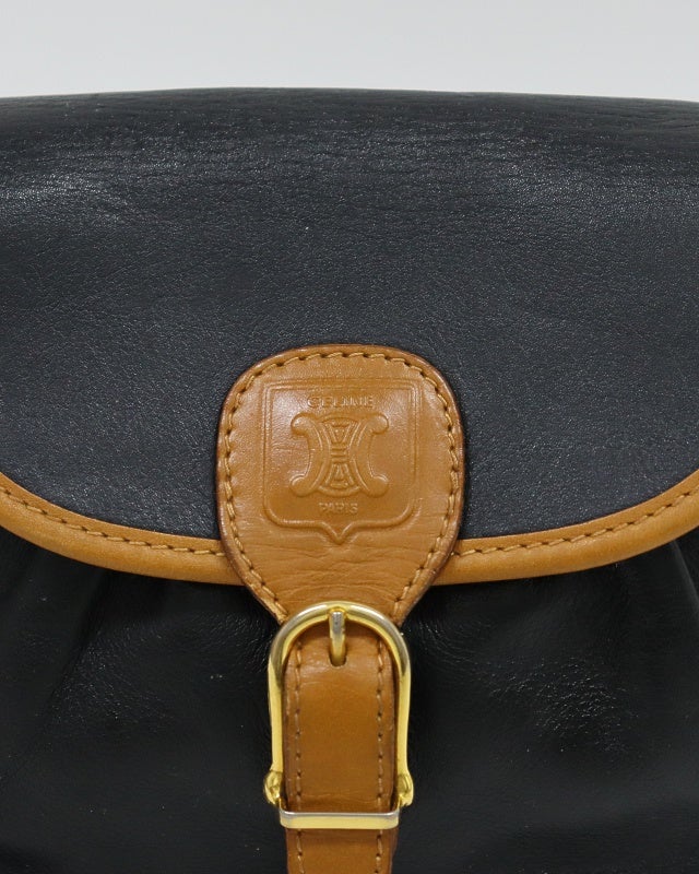 CELINE ブラゾン刻印レザーショルダーバッグ | Hedy