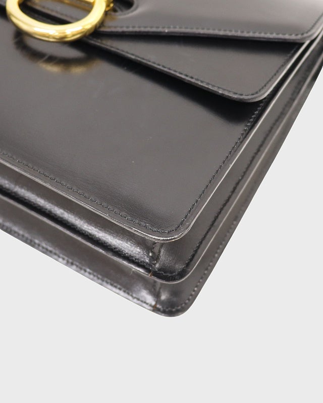 CELINE ガンチーニ金具Wフラップハンドバッグ | Hedy
