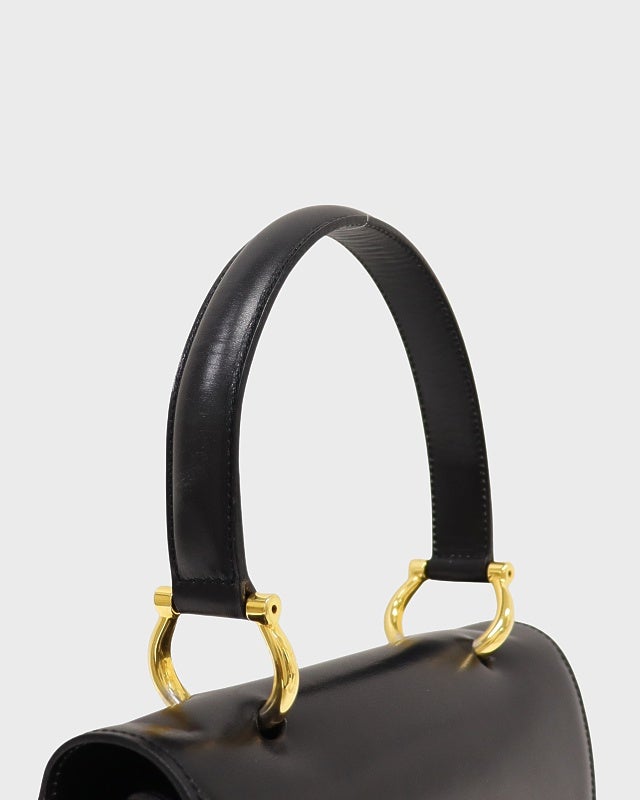 CELINE ガンチーニ金具Wフラップハンドバッグ | Hedy
