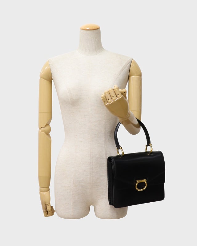 CELINE ガンチーニ金具Wフラップハンドバッグ | Hedy