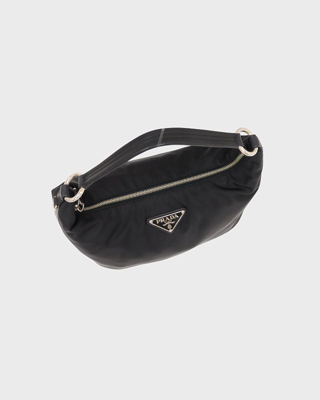 PRADA 三角ロゴ金具ナイロンレザーワンショルダーバッグ | Hedy