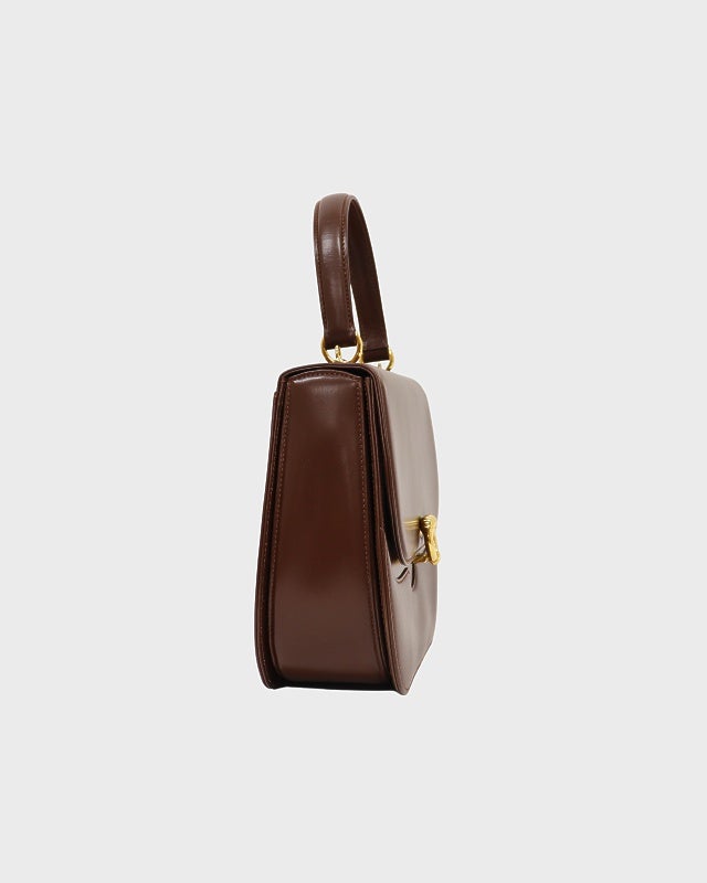 【eclatさま専用】GUCCI ボディバッグ ベージュ ダークブラウン GUCCI ホースシューレザー2Wayバッグ | Hedy
