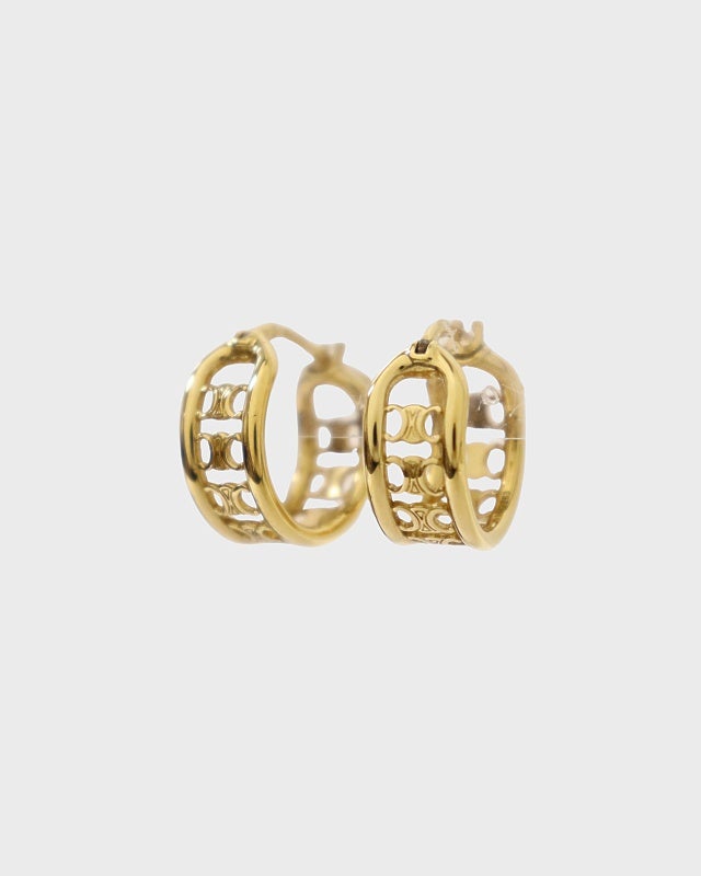 CELINE ノット スモールフープ ピアス | Hedy