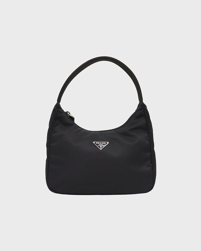 PRADA 三角ロゴ金具ナイロンハンドバッグ | Hedy