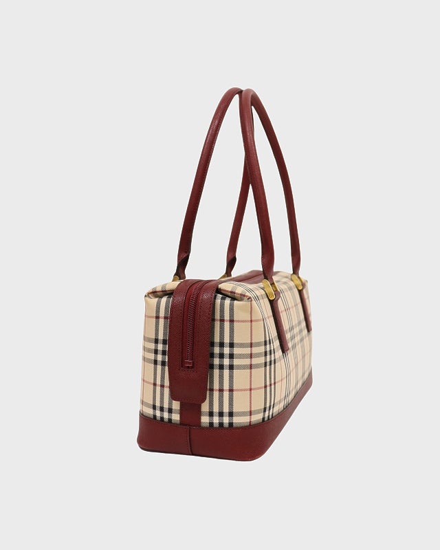 BURBERRY チェック柄ハンドバッグ | Hedy