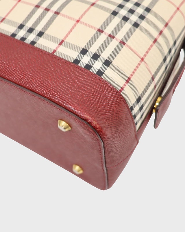 BURBERRY チェック柄ハンドバッグ | Hedy