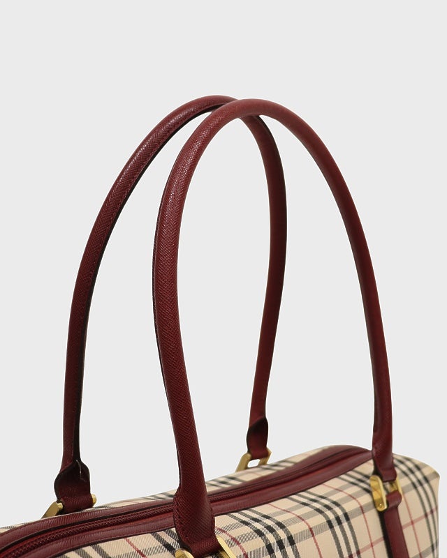 BURBERRY チェック柄ハンドバッグ | Hedy