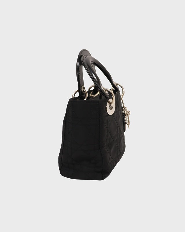 美品 レディ ミニバッグ/ブラック DIOR レディディオールナイロンミニ2Wayバッグ | Hedy