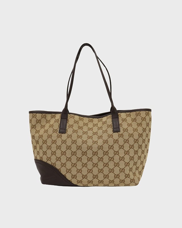GUCCI GGキャンバスレザートートバッグ | Hedy