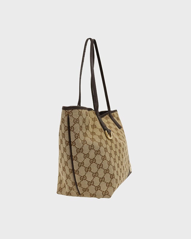 GUCCI GGキャンバスレザートートバッグ | Hedy