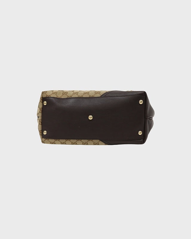 GUCCI GGキャンバスレザートートバッグ | Hedy