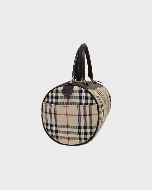 BURBERRY チェック柄 ハンドバッグ BURBERRY チェック柄パピヨン型ハンドバッグ | Hedy