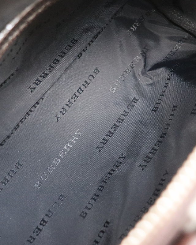 BURBERRY チェック柄パピヨン型ハンドバッグ | Hedy