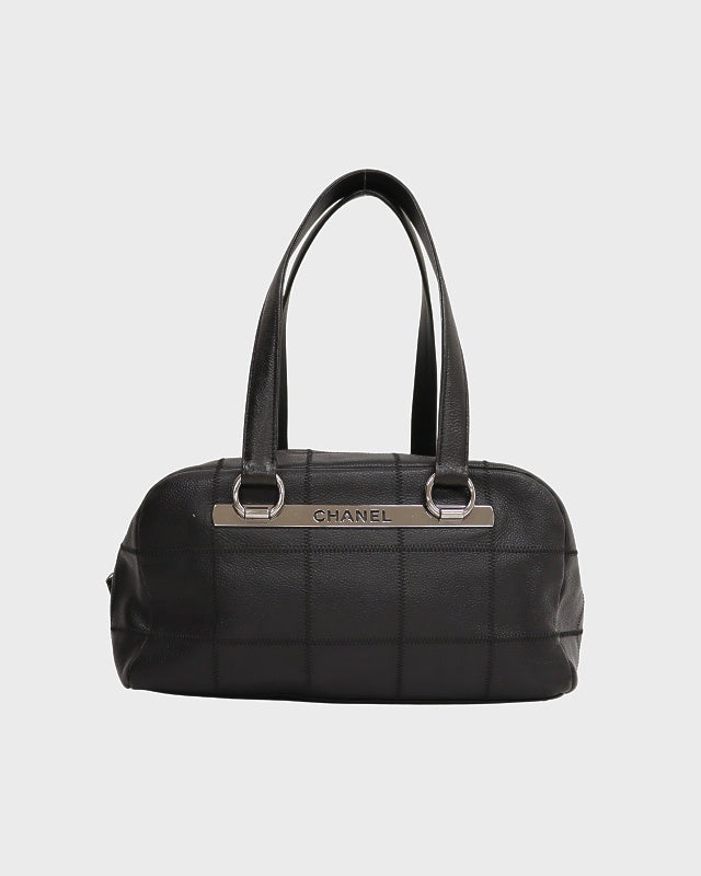シャネル チョコバーステッチ キャビアスキン ボストンバッグ CHANEL キャビアスキンチョコバーハンドバッグ | Hedy