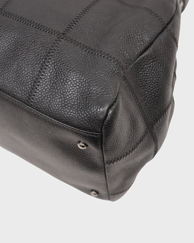 CHANEL キャビアスキンチョコバーハンドバッグ | Hedy