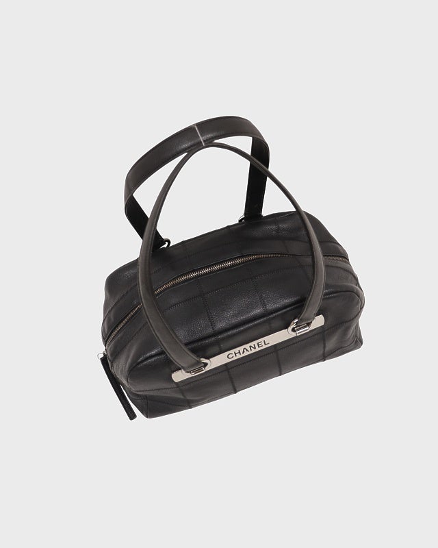 CHANEL キャビアスキンチョコバーハンドバッグ | Hedy