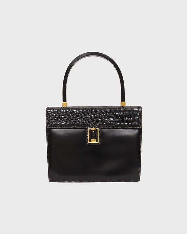 GUCCI クロコダイルレザーハンドバッグ | Hedy