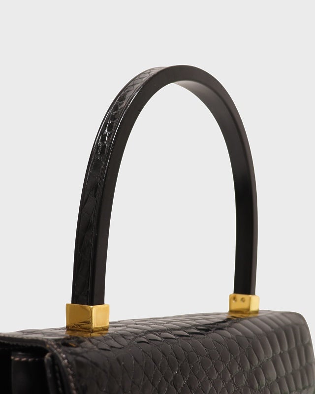 GUCCI クロコダイルレザーハンドバッグ | Hedy