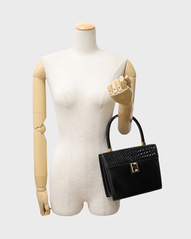 GUCCI クロコダイルレザーハンドバッグ | Hedy