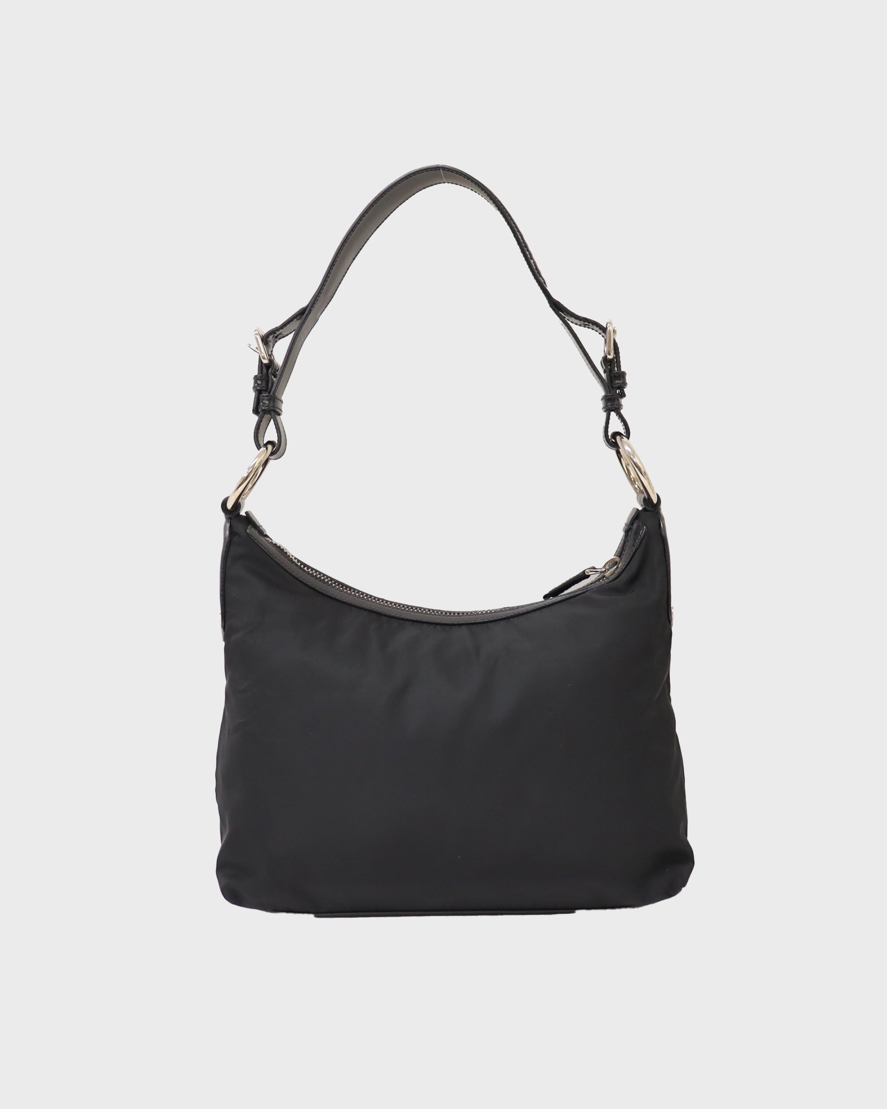 PRADA ボディバッグ 三角プレート ロゴ金具 キャンバス PRADA 三角ロゴ金具ナイロンレザーワンショルダーバッグ | Hedy