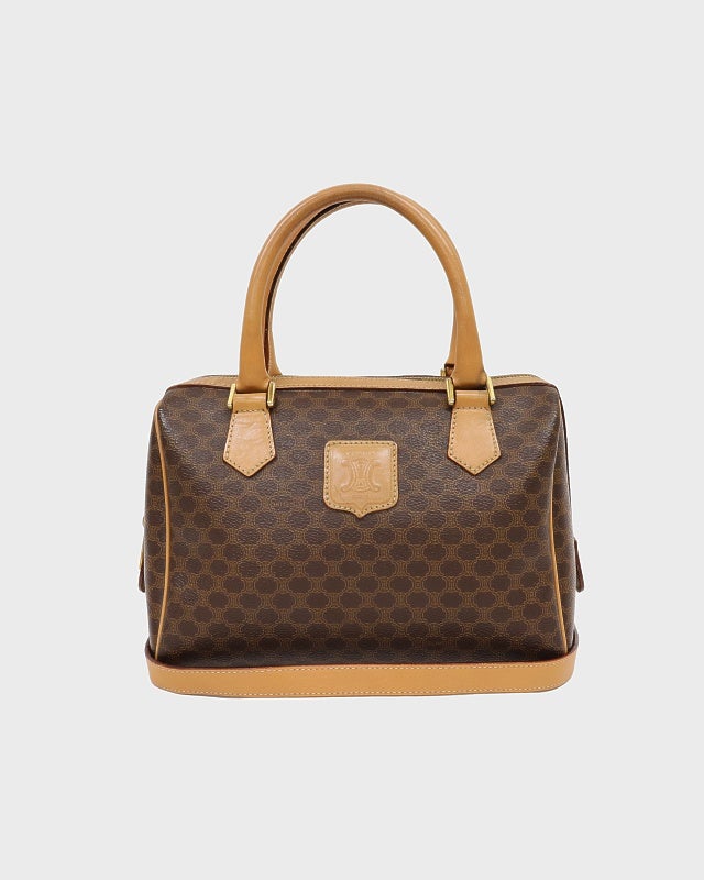 CELINE マカダム柄ブラゾン刻印2Wayボストンバッグ | Hedy