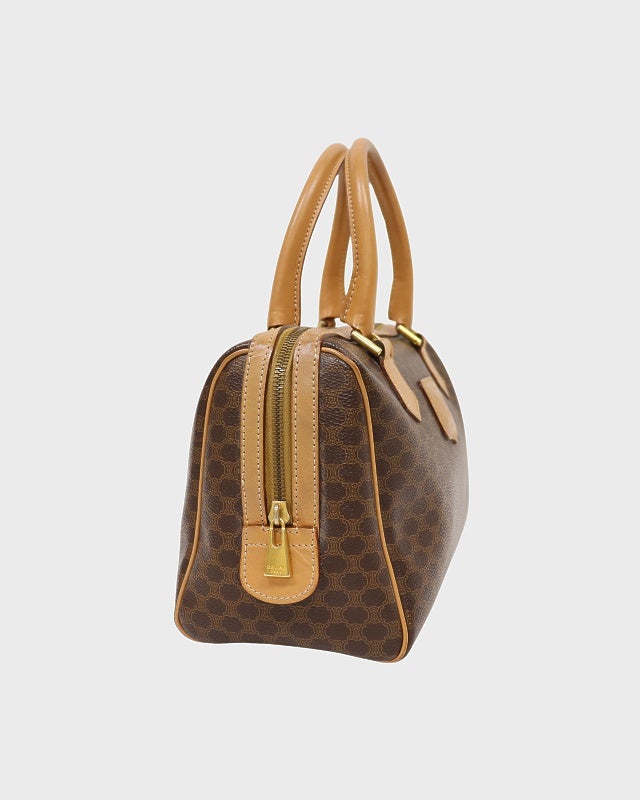 CELINE マカダム柄ブラゾン刻印2Wayボストンバッグ | Hedy
