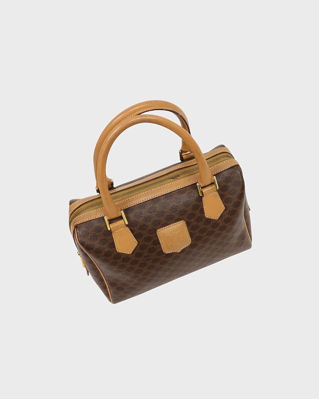 CELINE マカダム柄ブラゾン刻印2Wayボストンバッグ | Hedy