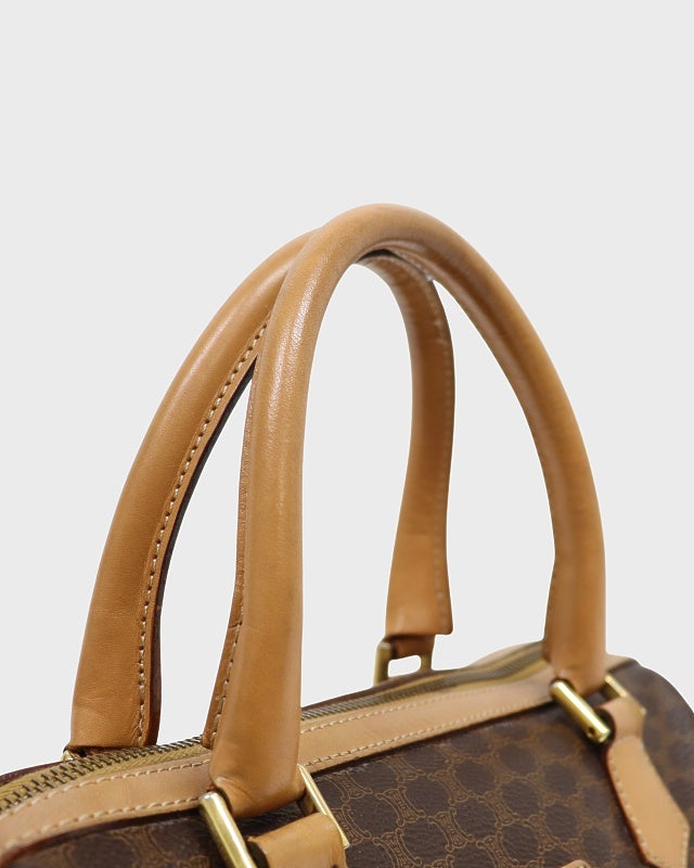 CELINE マカダム柄ブラゾン刻印2Wayボストンバッグ | Hedy