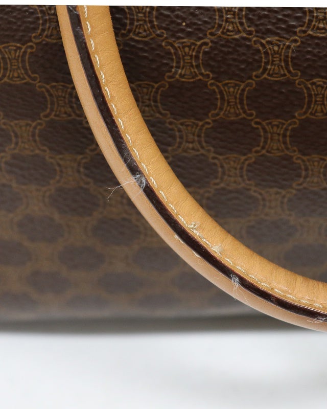 CELINE マカダム柄ブラゾン刻印2Wayボストンバッグ | Hedy